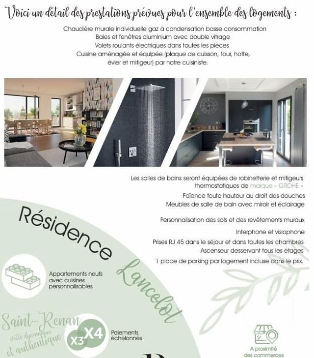 Appartement T3 à vendre - 3 pièces - 74.25 m2 - ST RENAN - 29 - BRETAGNE - Century 21 Associés Conseils Immobilier